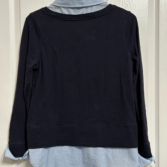 Tommy Hilfiger blue long sleeve Layered Look Top size small. - Picture 5 of 5